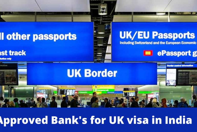 Approved Bank's for UK visa applications in India
