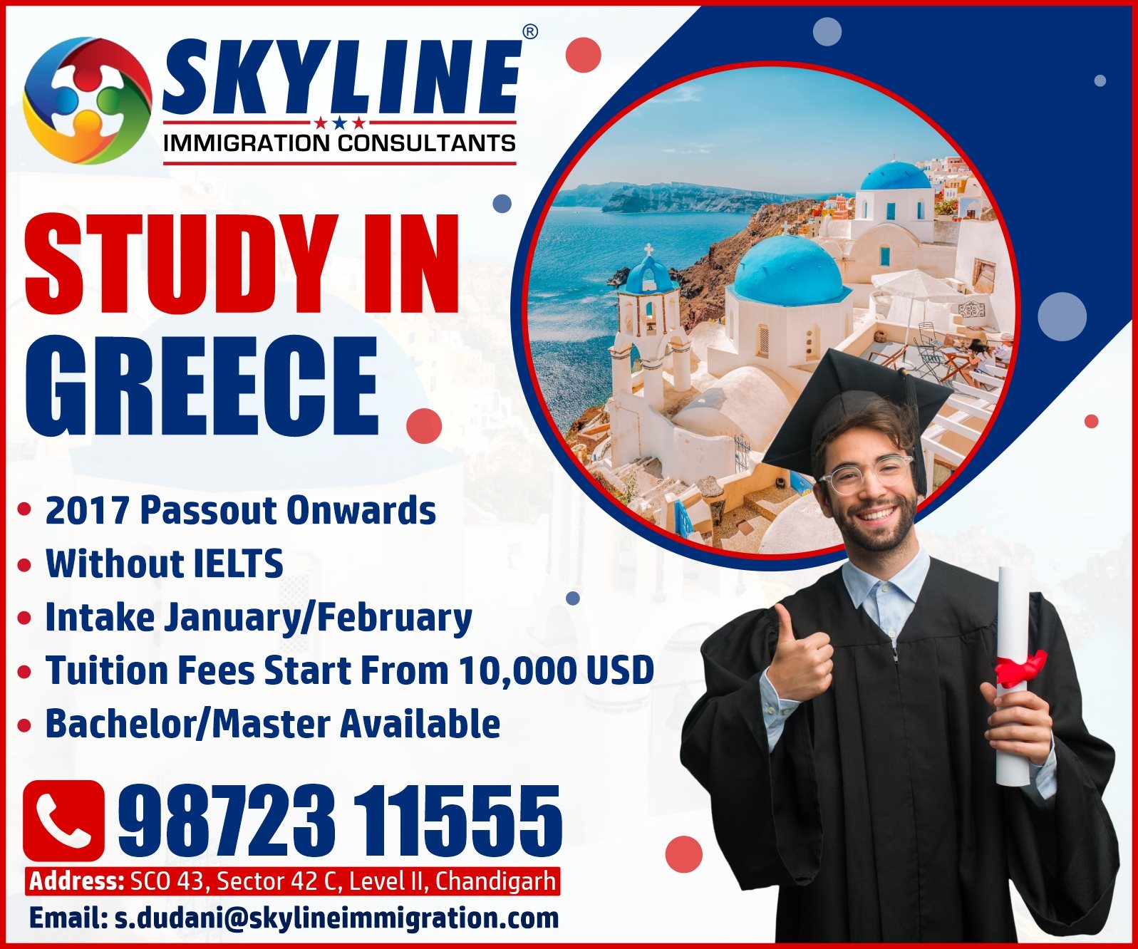 Greece Study Visa Consultants in mohali